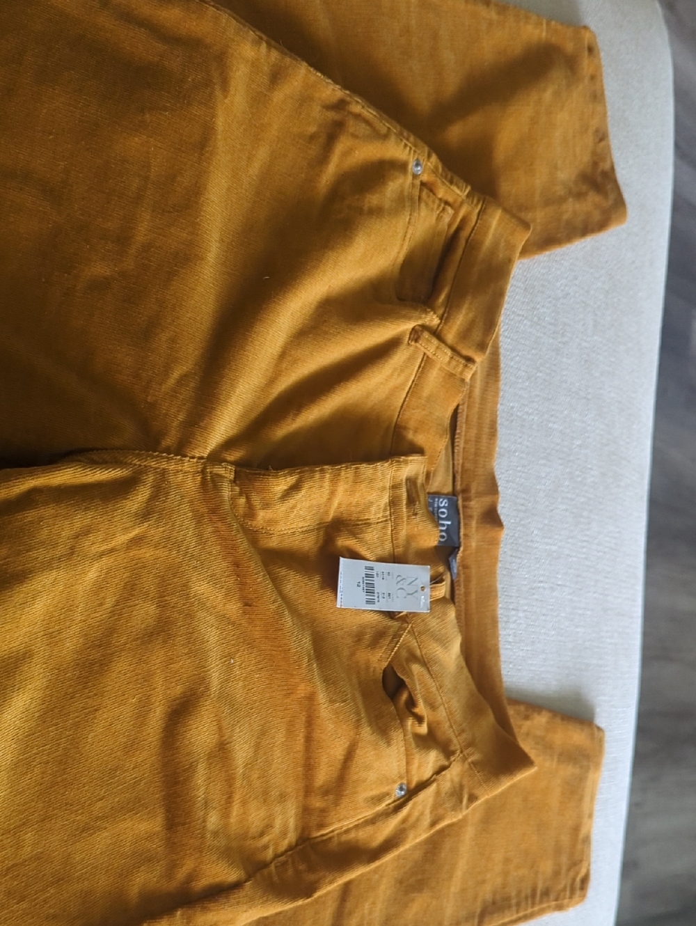 Soho Mustard Yellow Corduroy Pants